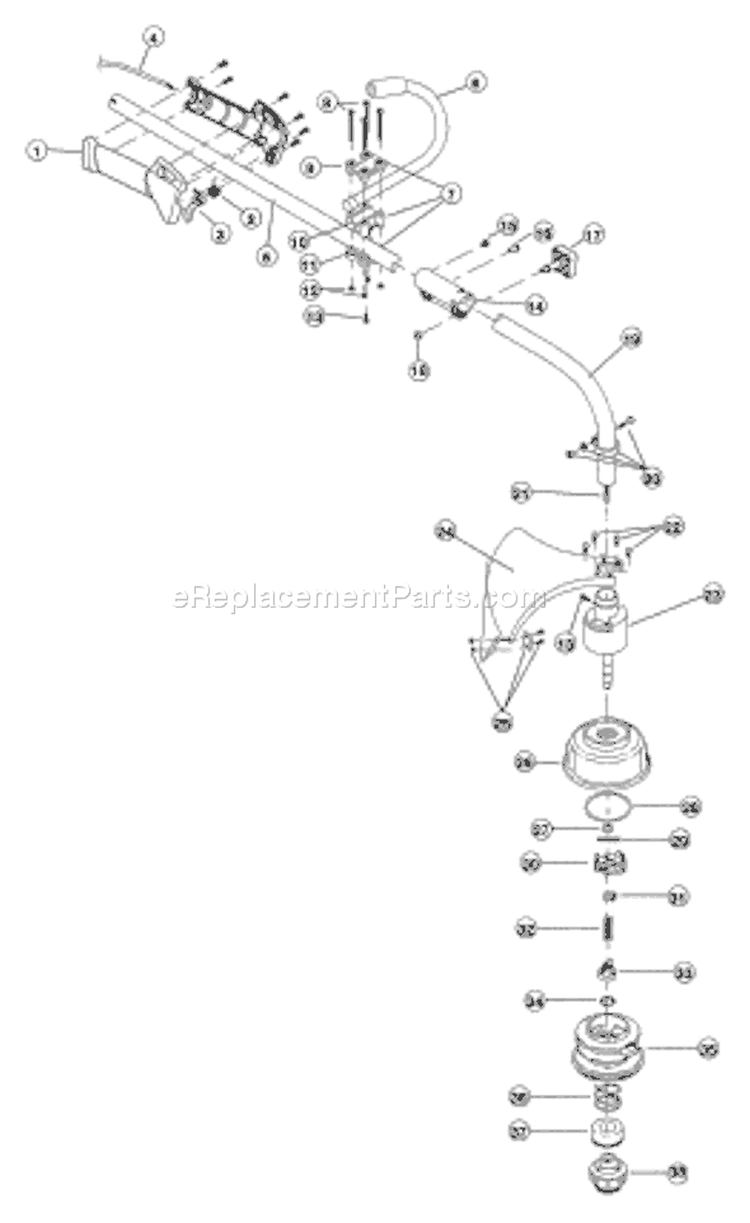 Page A Diagram and Parts List for YM26CS 41AD26CC701 Yard Man Trimmer
